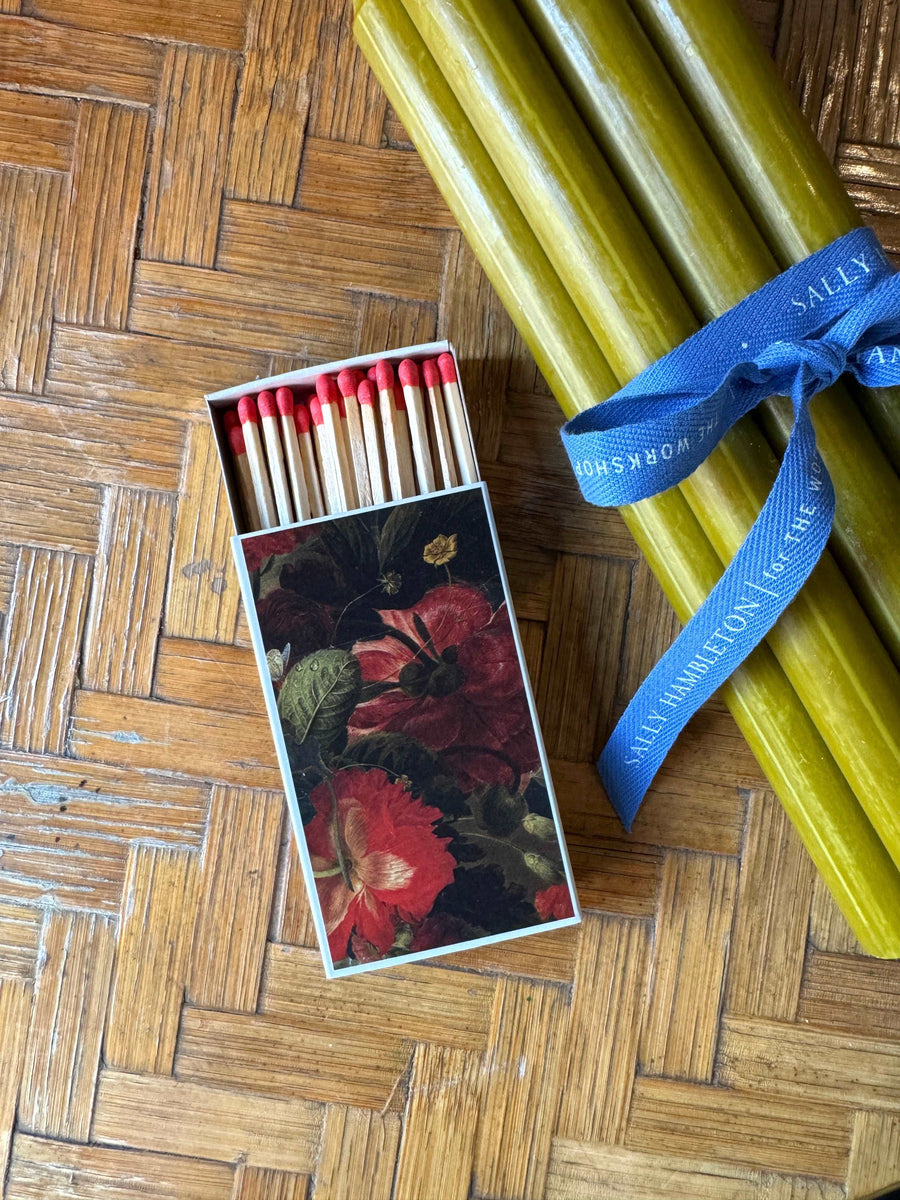Caja de cerillas- Classic Red Flower