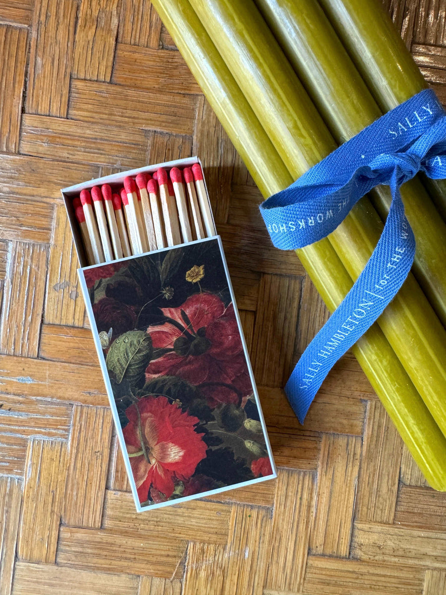 Caja de cerillas- Classic Red Flower