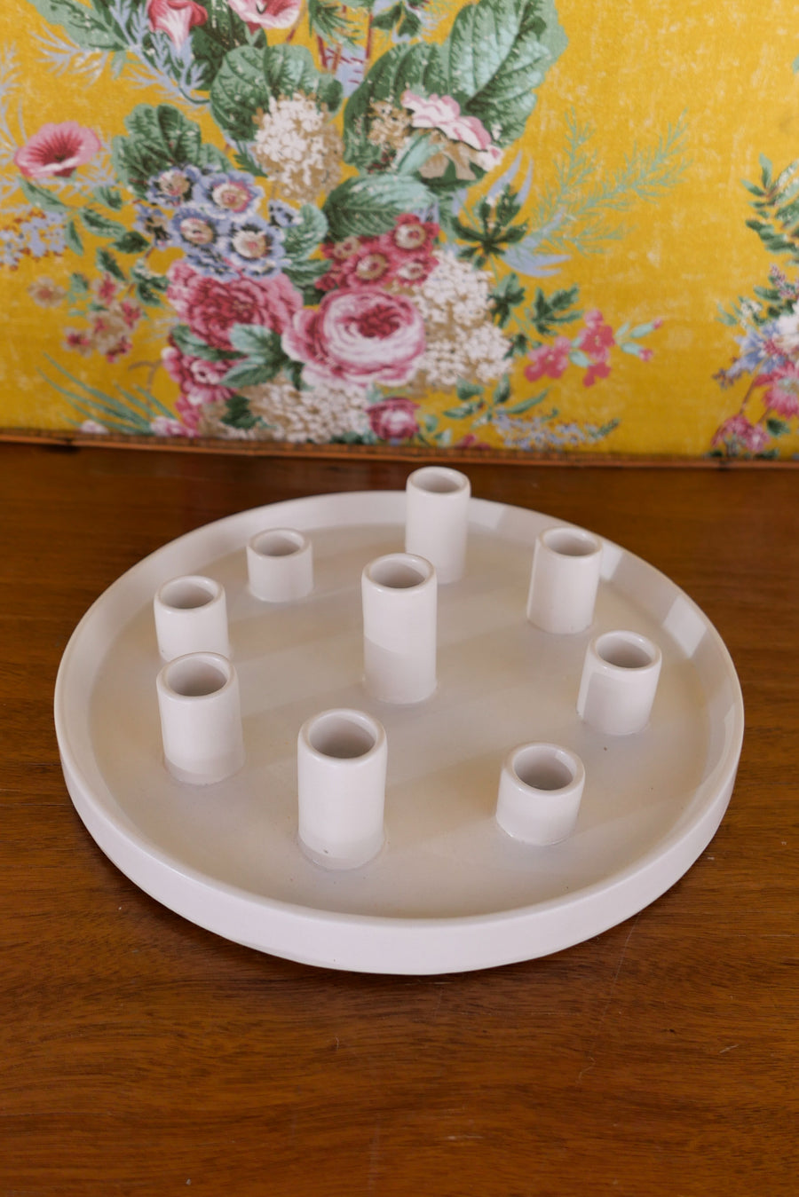 Fuente portavelas para 9 velas