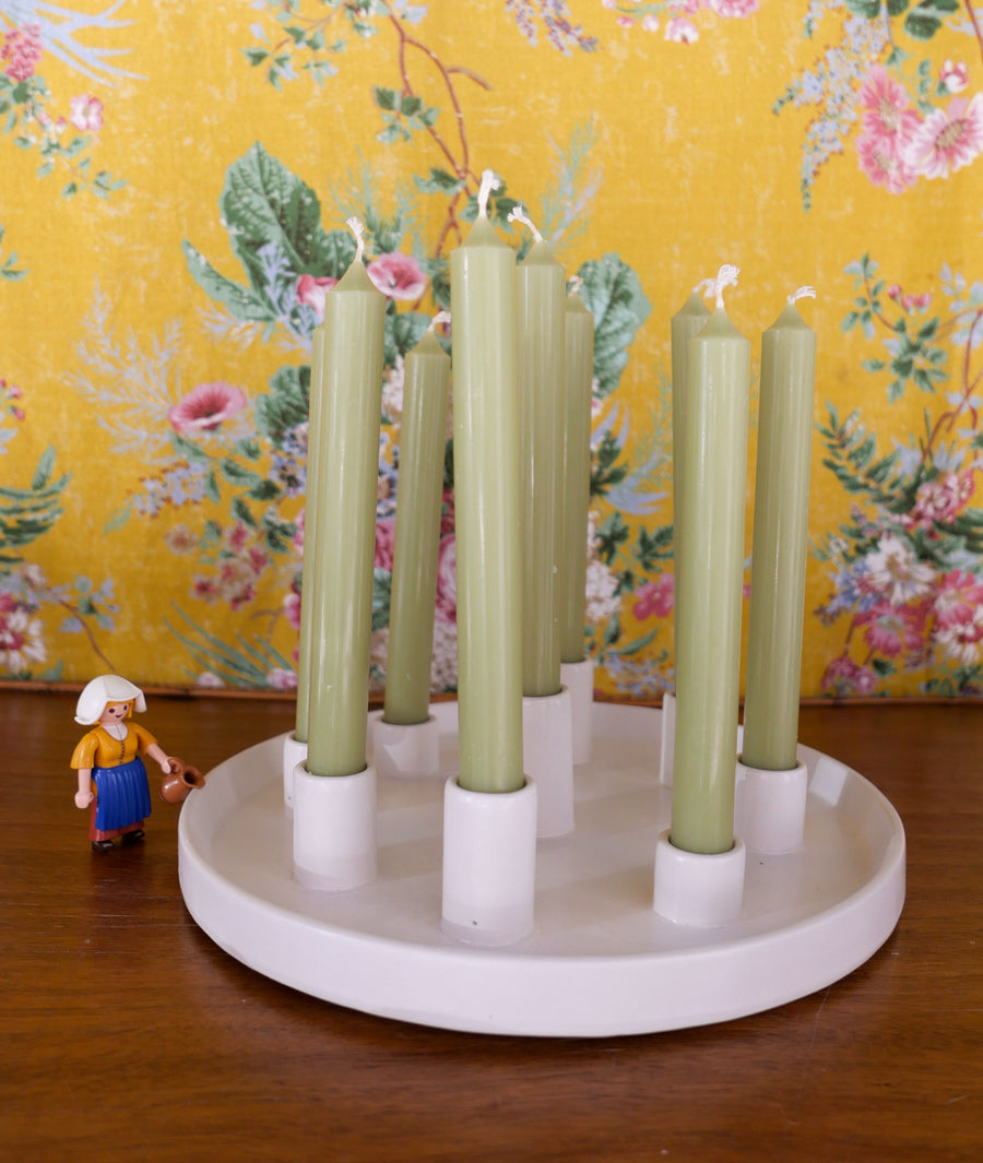 Fuente portavelas para 9 velas