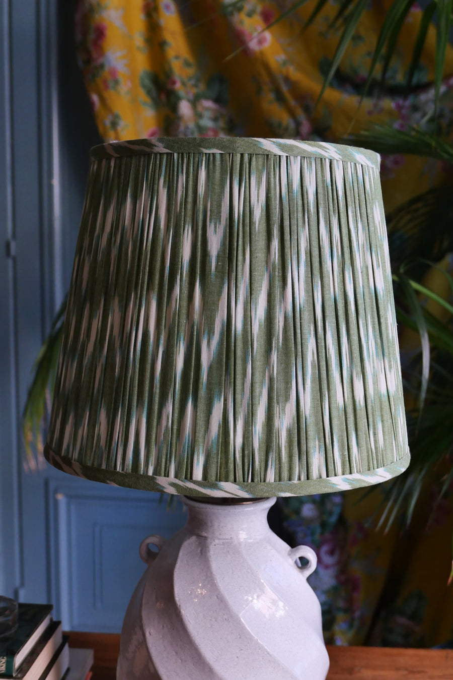 Pantalla plisada M - Mod. Verde y blanco