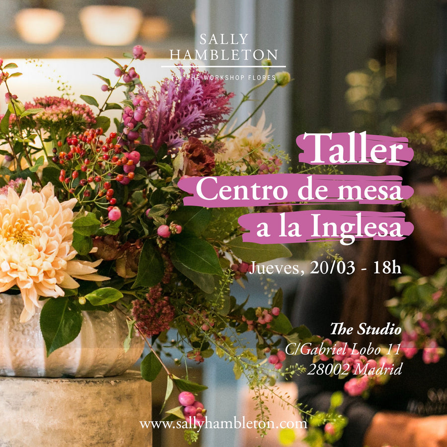 Taller floral - Centro de mesa a la Inglesa con SH – Jueves, 20/03 a las 18h