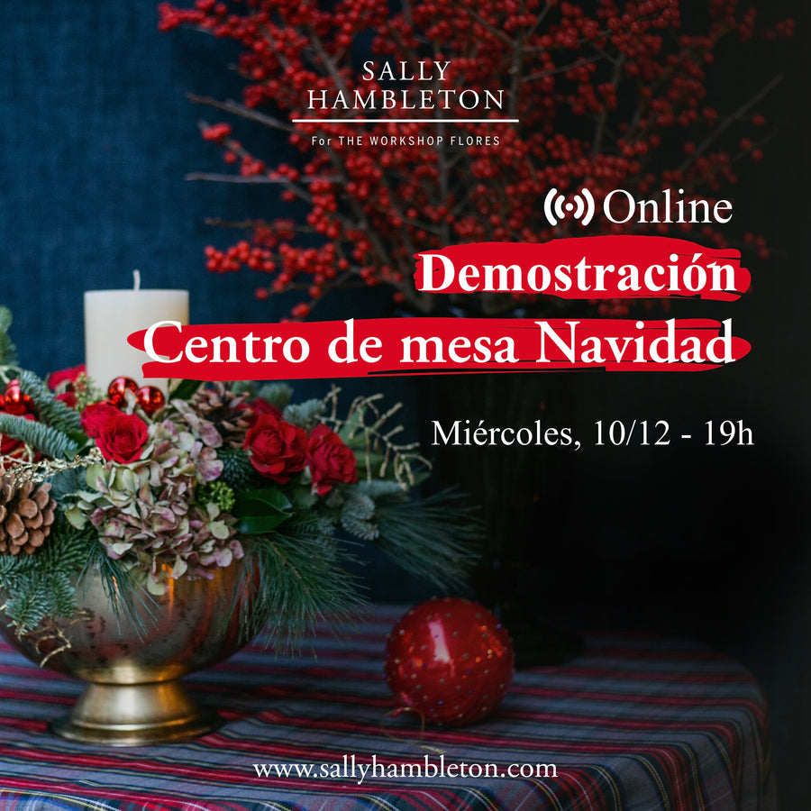Demostración floral OnLine: Centro de mesa Navidad SH - miércoles, 10/12 19h