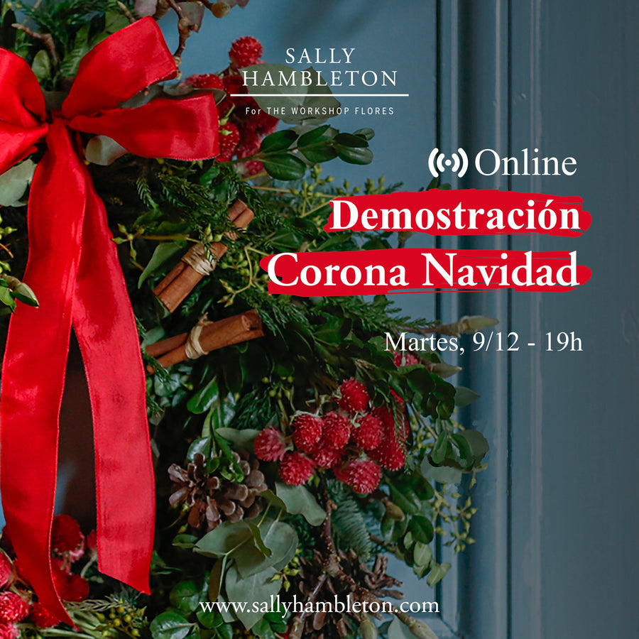 Demostración floral OnLine: Corona de Navidad SH - martes, 9/12 a las 19h