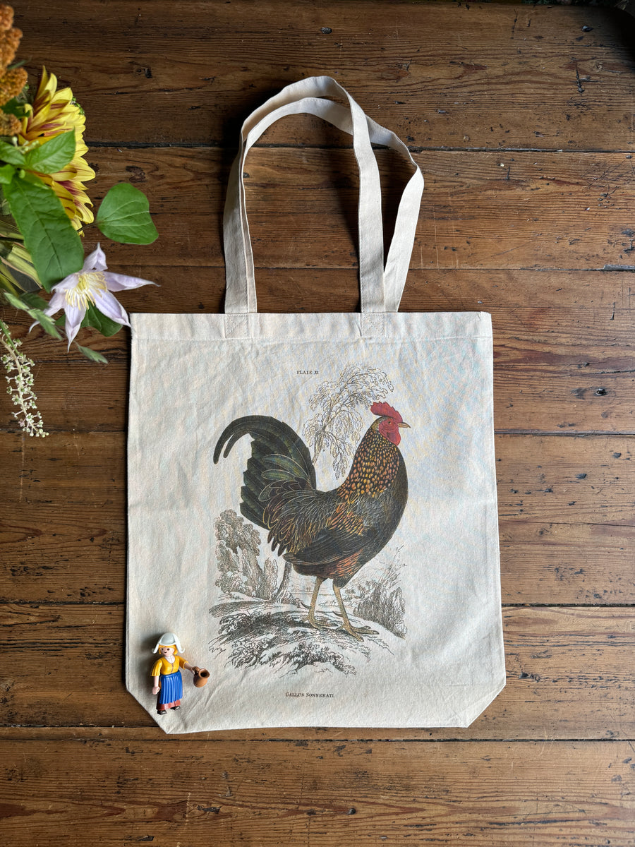 Bolsa ilustración- Gallo