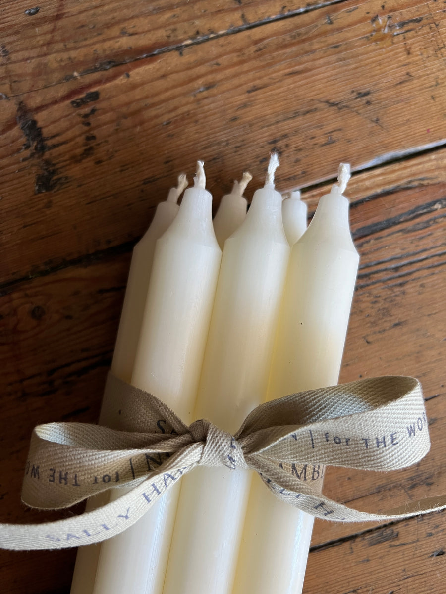 Pack 6 velas rústicas - Ivory