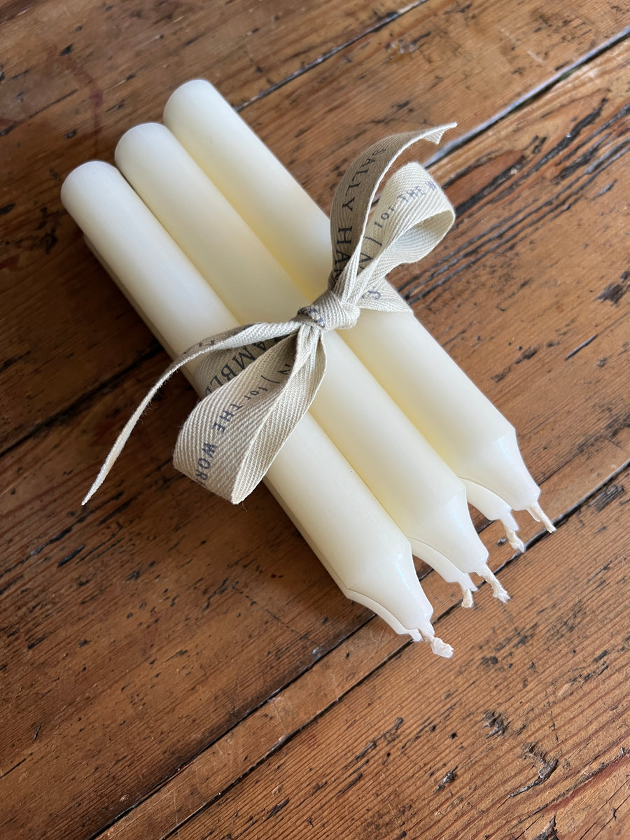 Pack 6 velas rústicas - Ivory