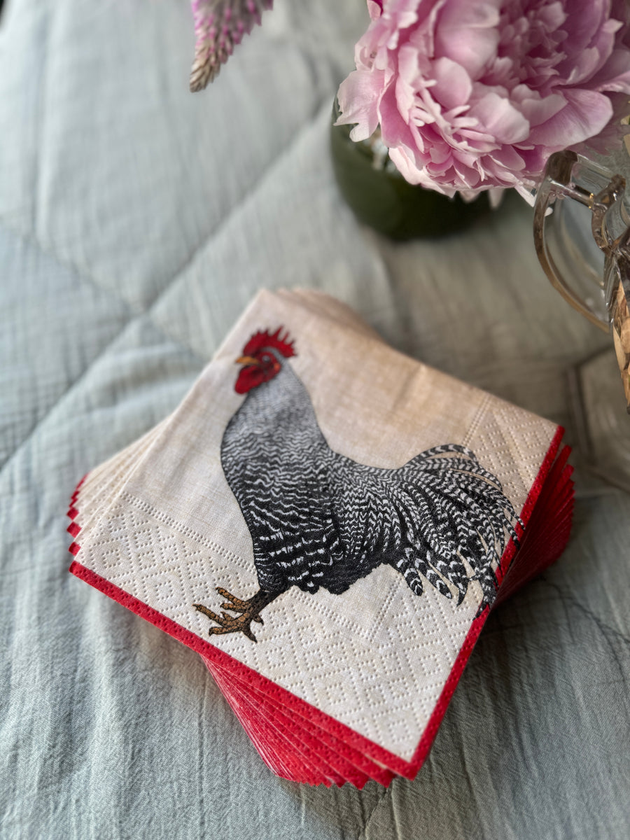 Servilletas papel- L Ivory Le coq
