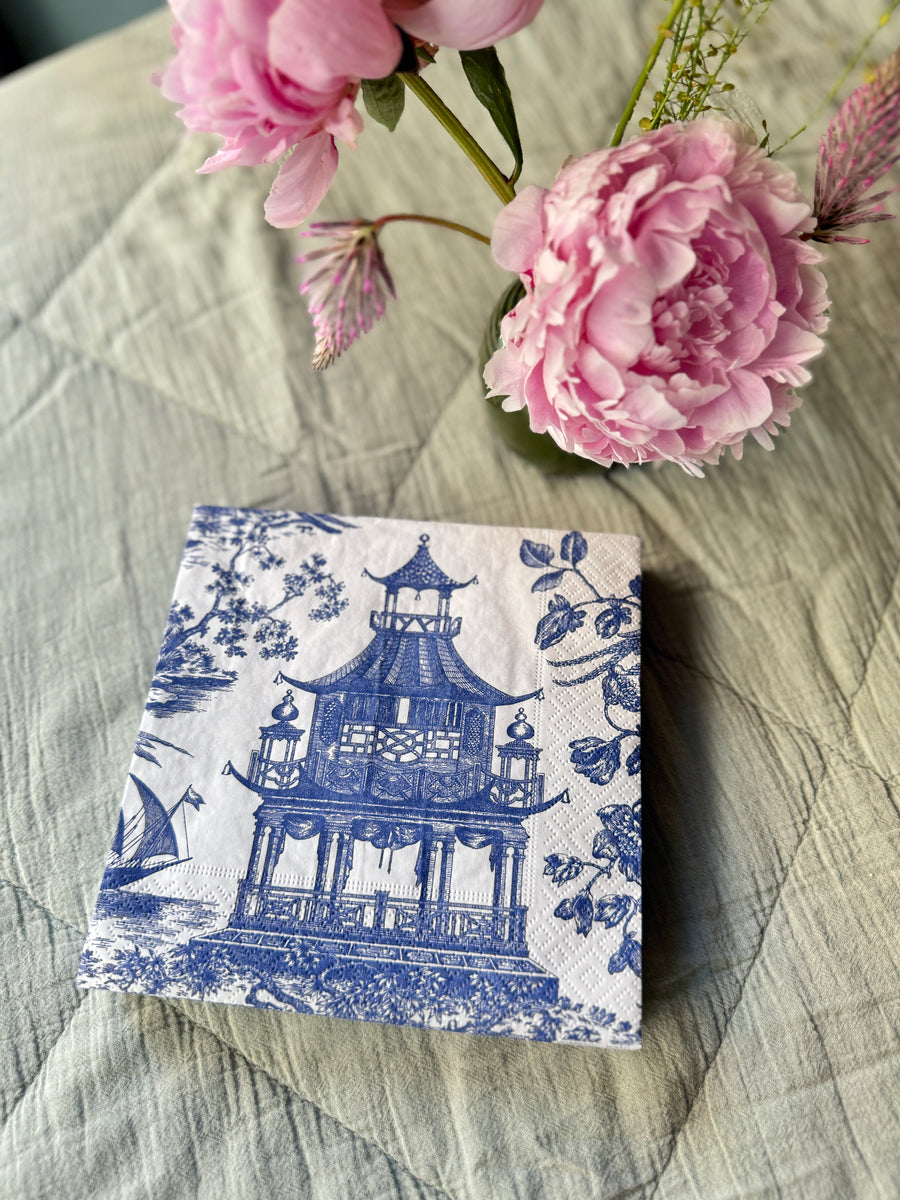 Servilletas papel- L Blue Chinoiserie toil