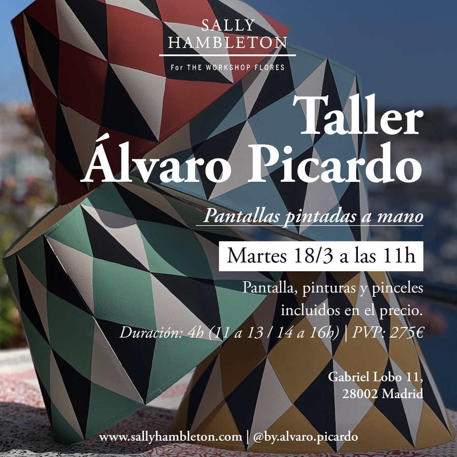 Taller Pantallas Pintadas a Mano con Álvaro Picardo- Martes, 18/03 a las 11h