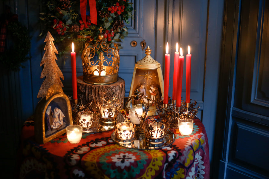 Corona de metal bronce antiguo S