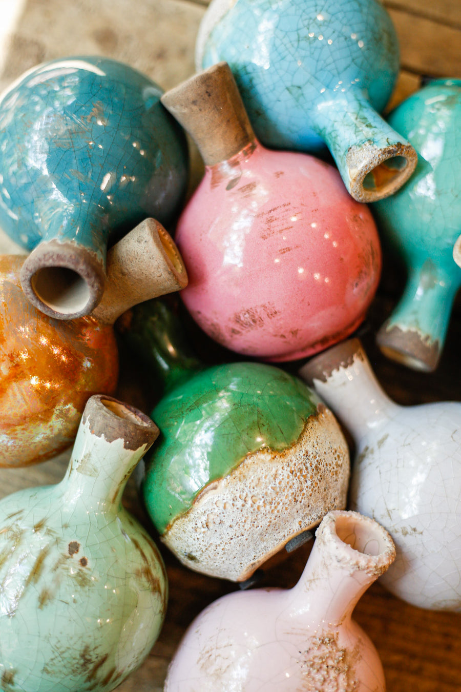 Soliflor de cerámica · Varios colores