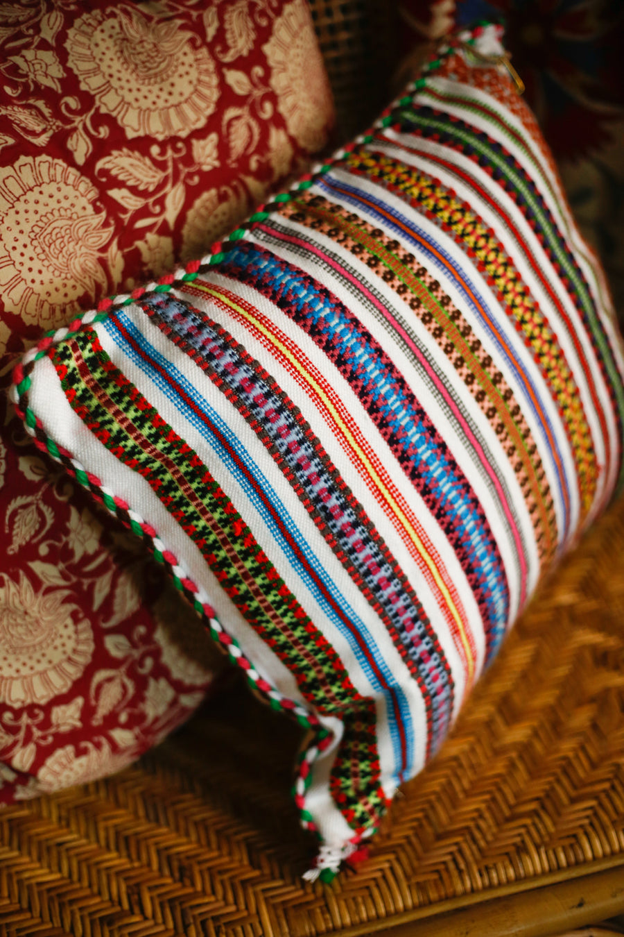 Almohadón Extremeño tejido a mano - Blanco I