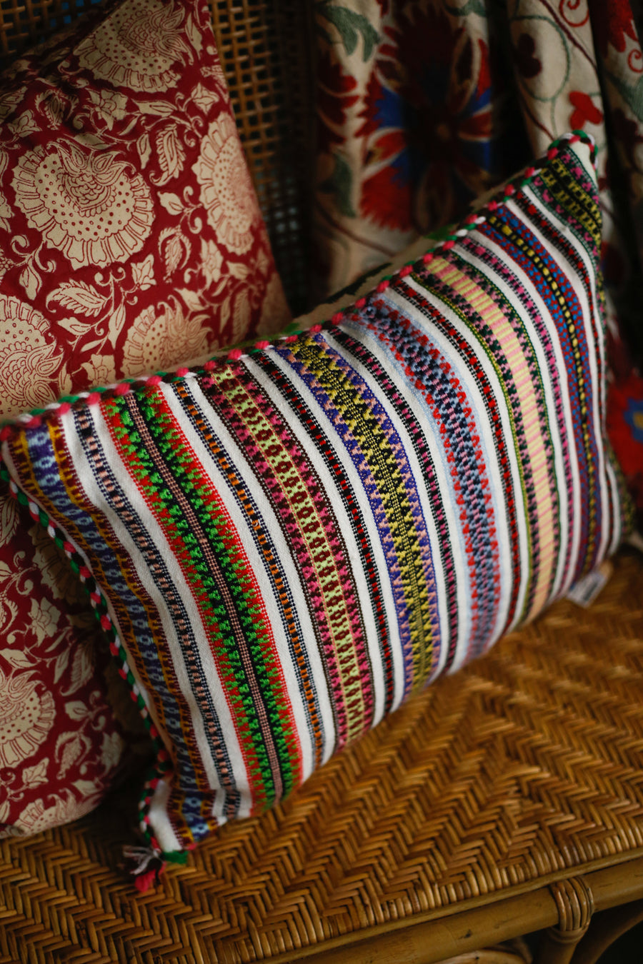 Almohadón Extremeño tejido a mano - Crema