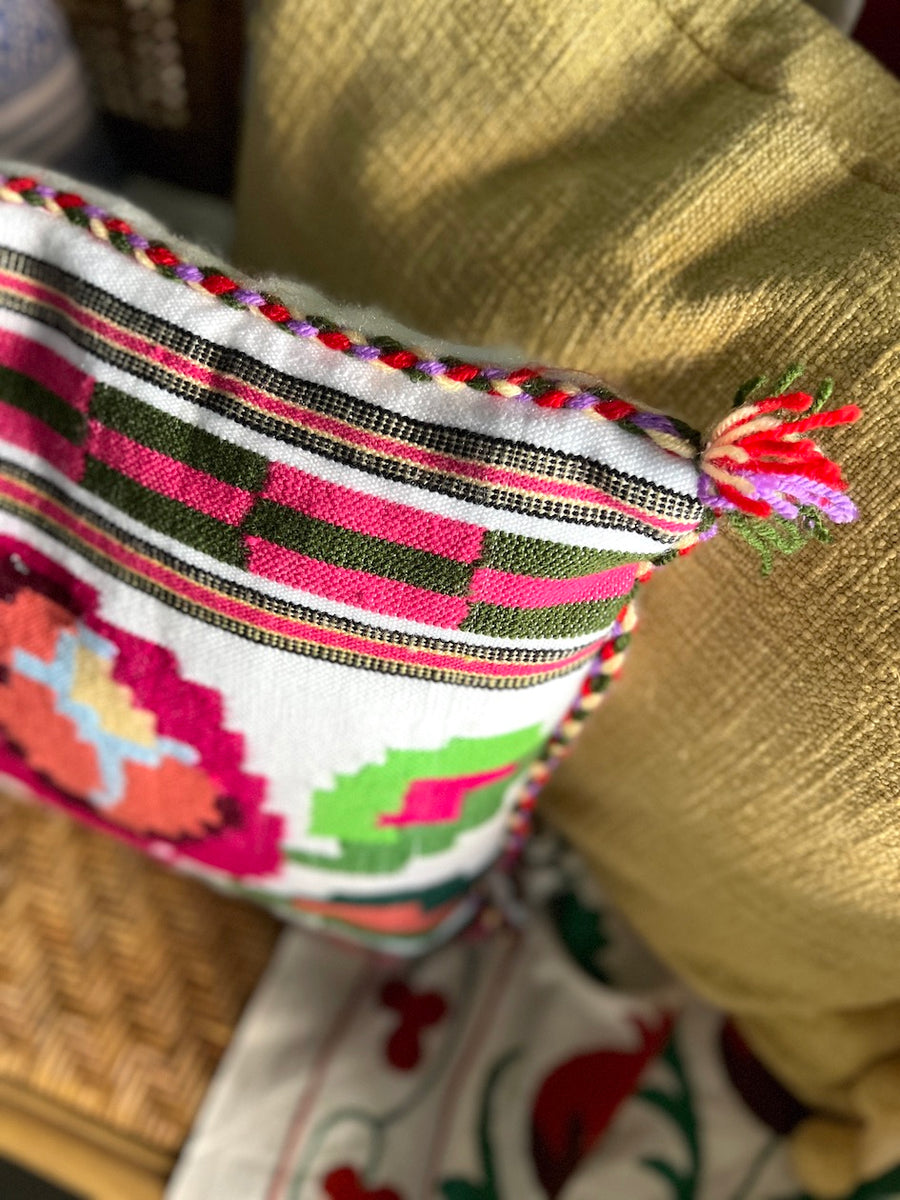 Almohadón Extremeño tejido a mano - Blanco IX