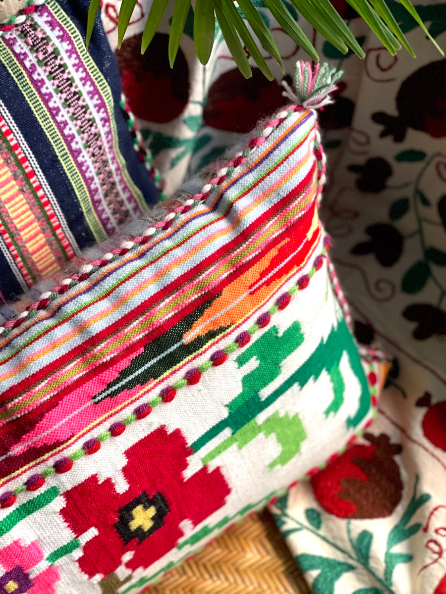 Almohadón Extremeño tejido a mano - Blanco - X