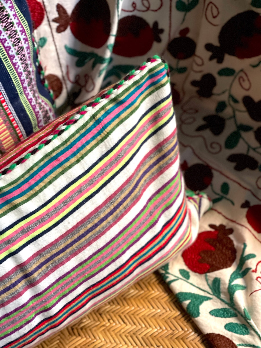 Almohadón Extremeño tejido a mano - Blanco - XVIII