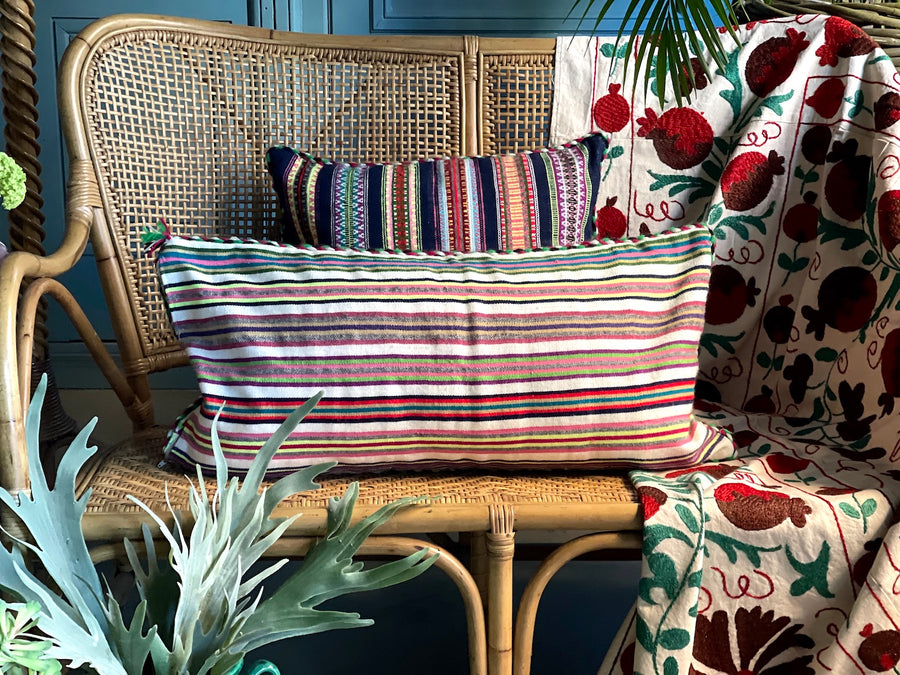 Almohadón Extremeño tejido a mano - Blanco - XVIII