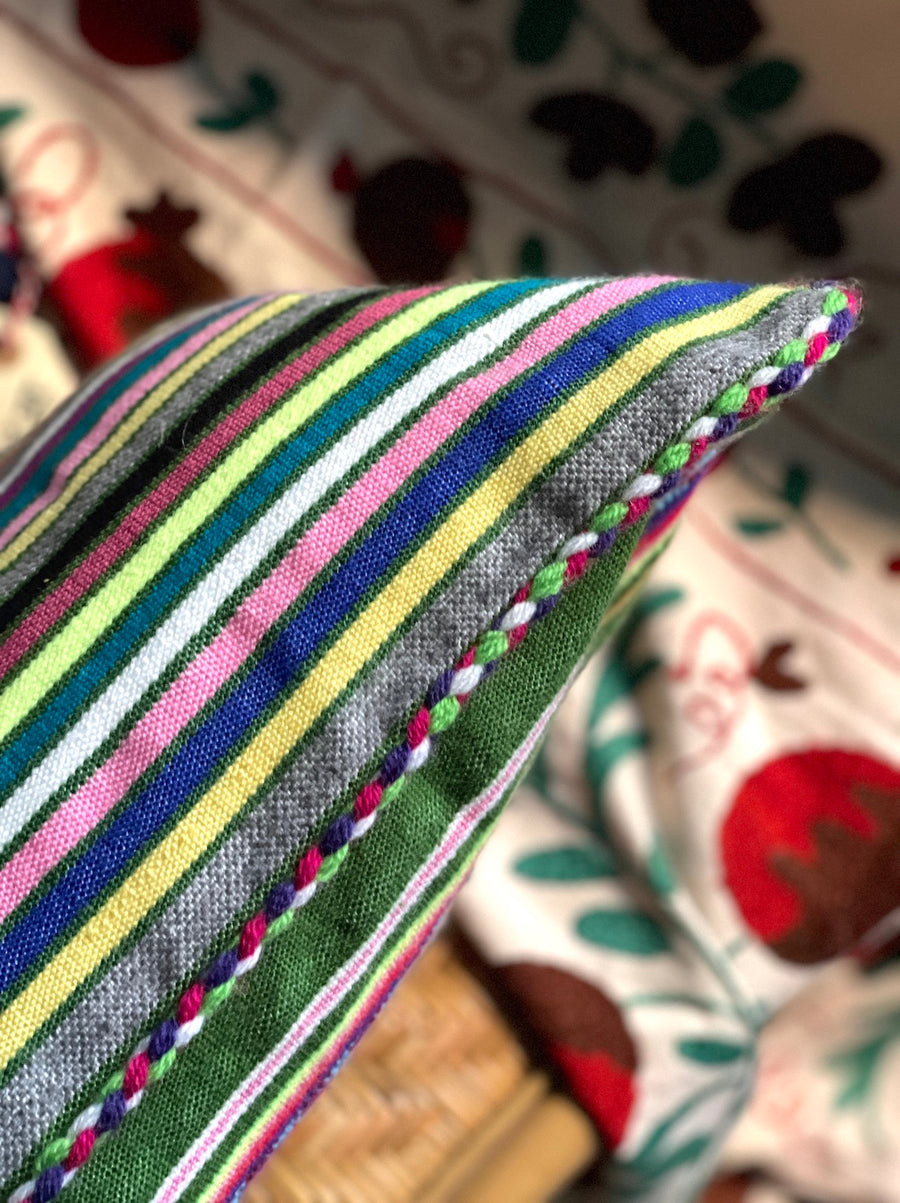 Almohadón Extremeño tejido a mano - Verde - XX