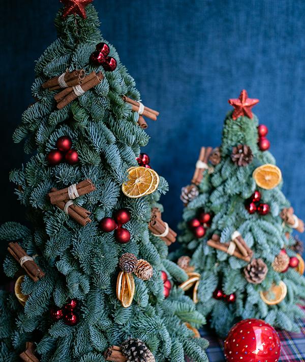 Mini árbol de navidad decorado - M