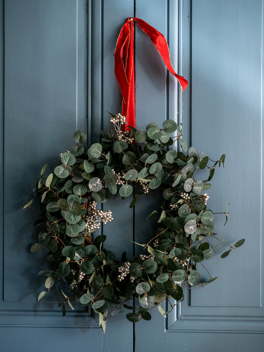 Corona artificial de eucalipto