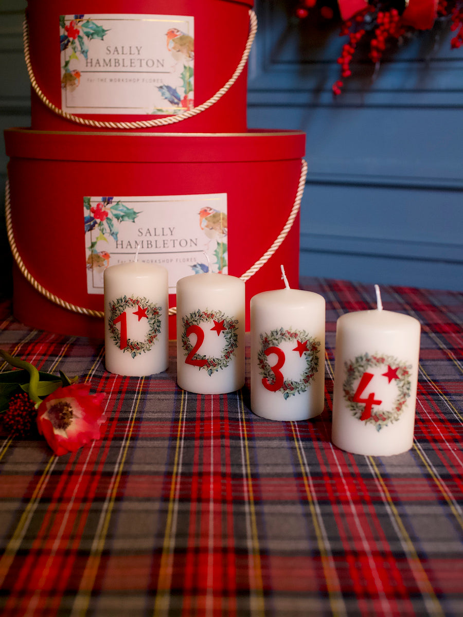 Pack velas numeradas adviento