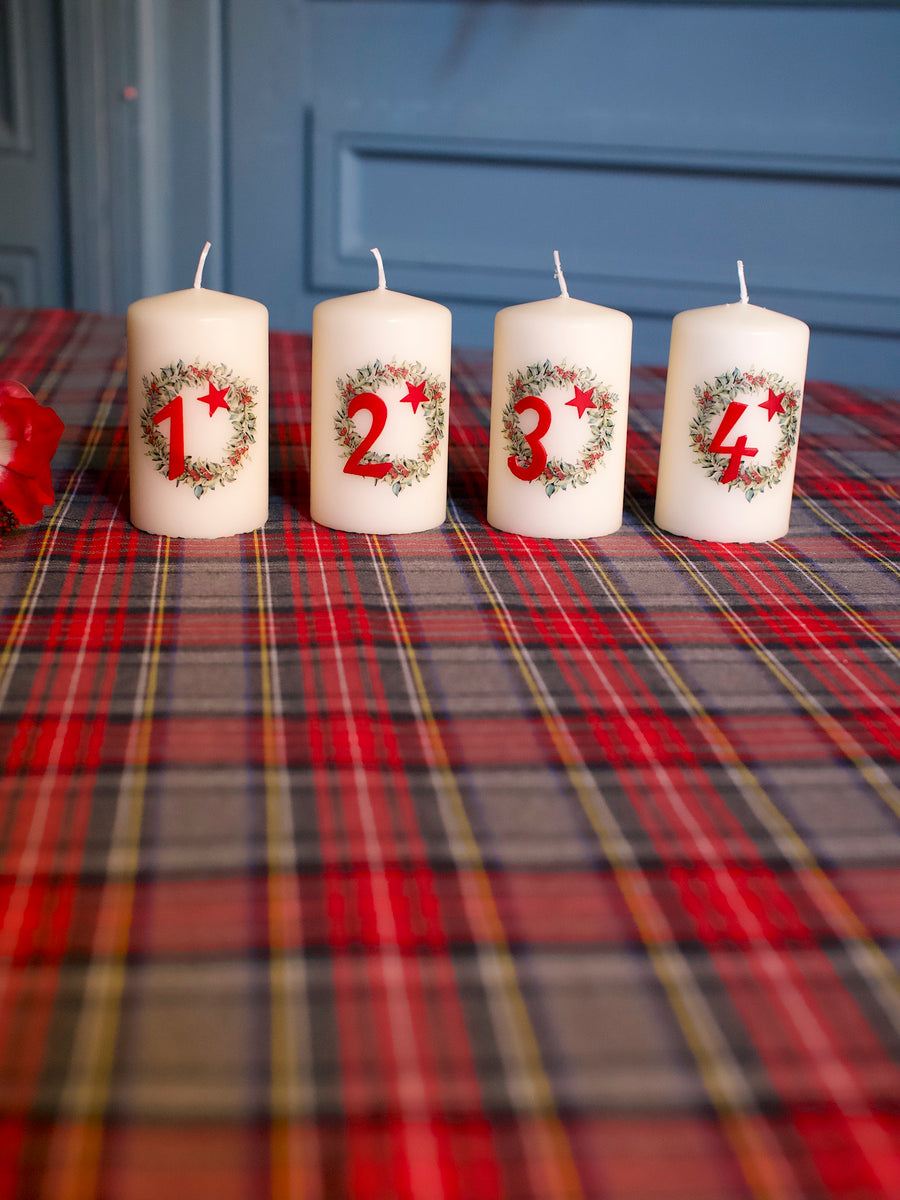 Pack velas numeradas adviento