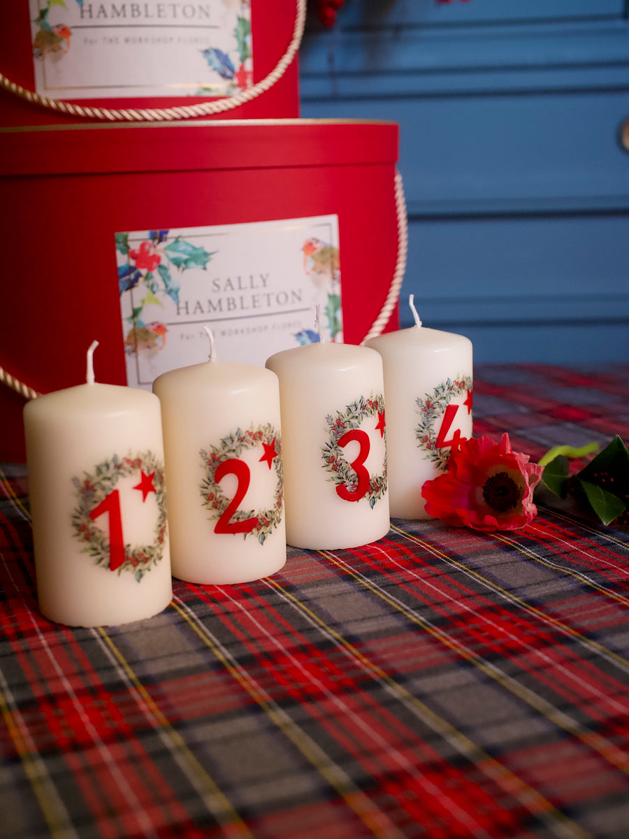 Pack velas numeradas adviento
